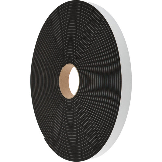 D.A.R. Industrial Prods. Inc. 31943707 Roll Closed Cell, Neoprene-Blend Spring Rubber, 1" Wide, Black