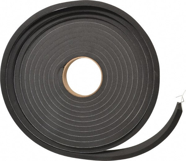 D.A.R. Industrial Prods. Inc. 31943715 Roll Closed Cell, Neoprene-Blend Spring Rubber, 1" Wide, Black