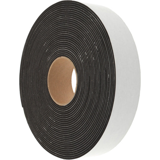 D.A.R. Industrial Prods. Inc. 31943749 Roll Closed Cell, Neoprene-Blend Spring Rubber, 2" Wide, Black
