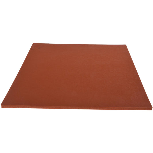 Value Collection 31943889 Closed Cell Silicone Sheet 1/4" Thick, 12" Wide, 12" Long, Orange-Red