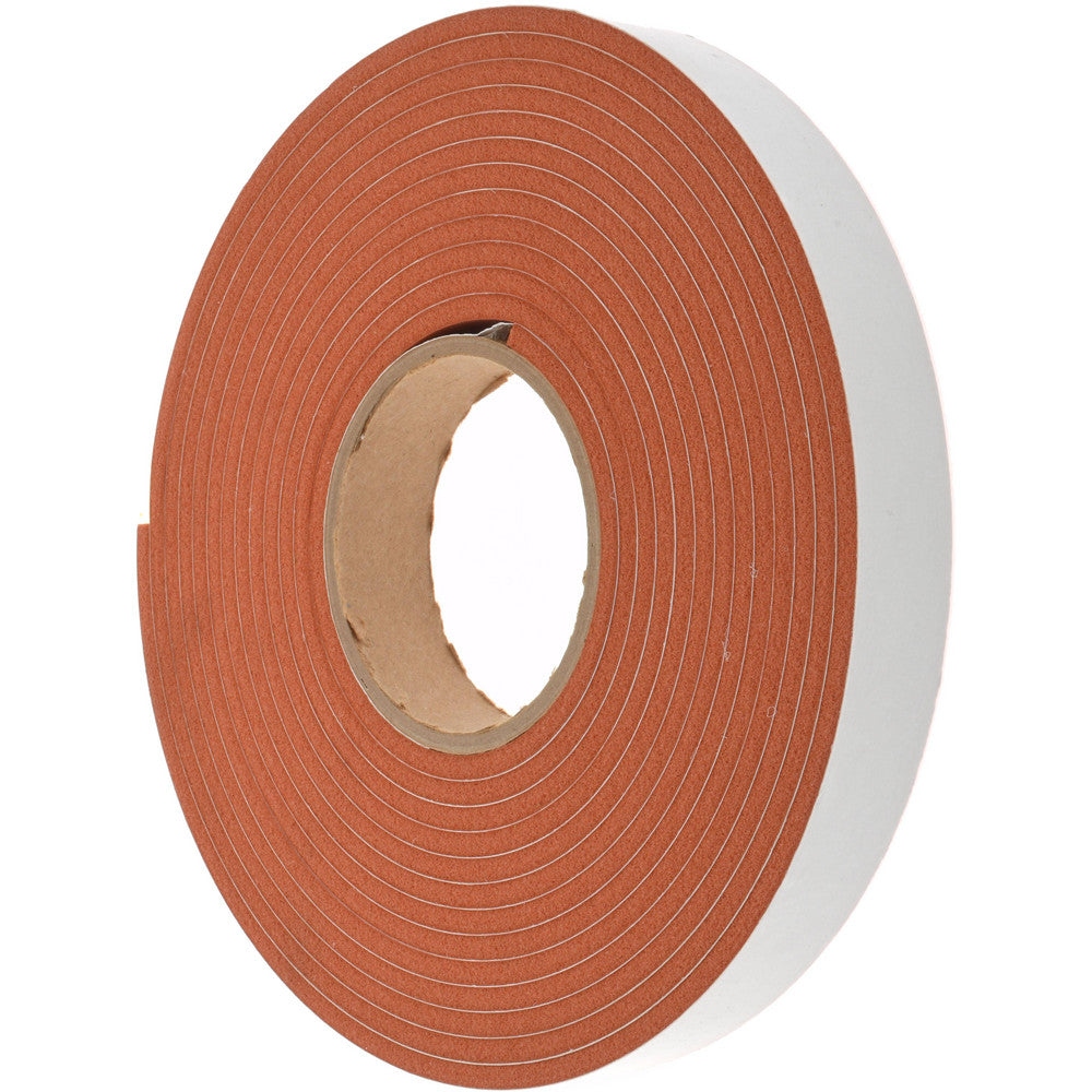 D.A.R. Industrial Prods. Inc. 31944473 Closed Cell Silicone Foam 1" Wide, Orange & Tan