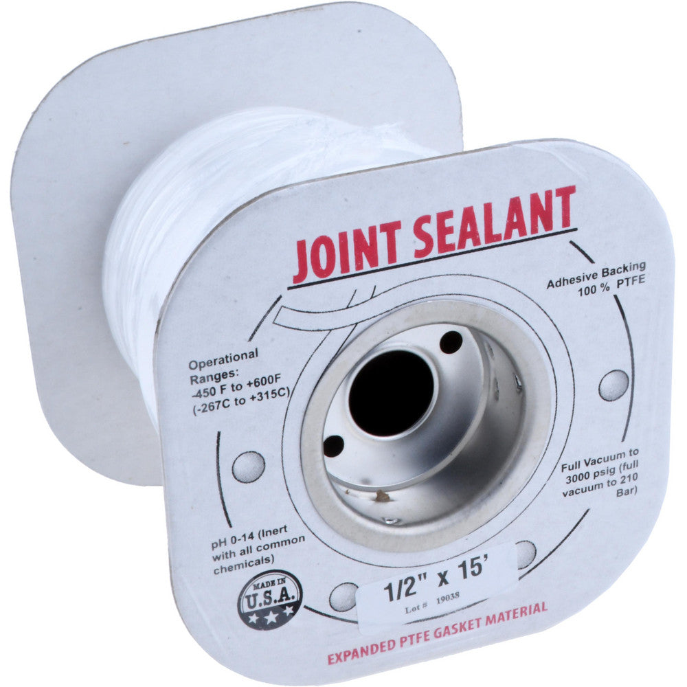 D.A.R. Industrial Prods. Inc. 31950728 15' Long x 1/2" Wide Economy PTFE Joint Sealant