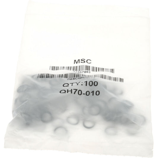 Value Collection ZMSCQH70010 O-Ring 1/4" ID x 3/8" OD, 1/16" Thick, Dash 010, Nitrile Butadiene Rubber