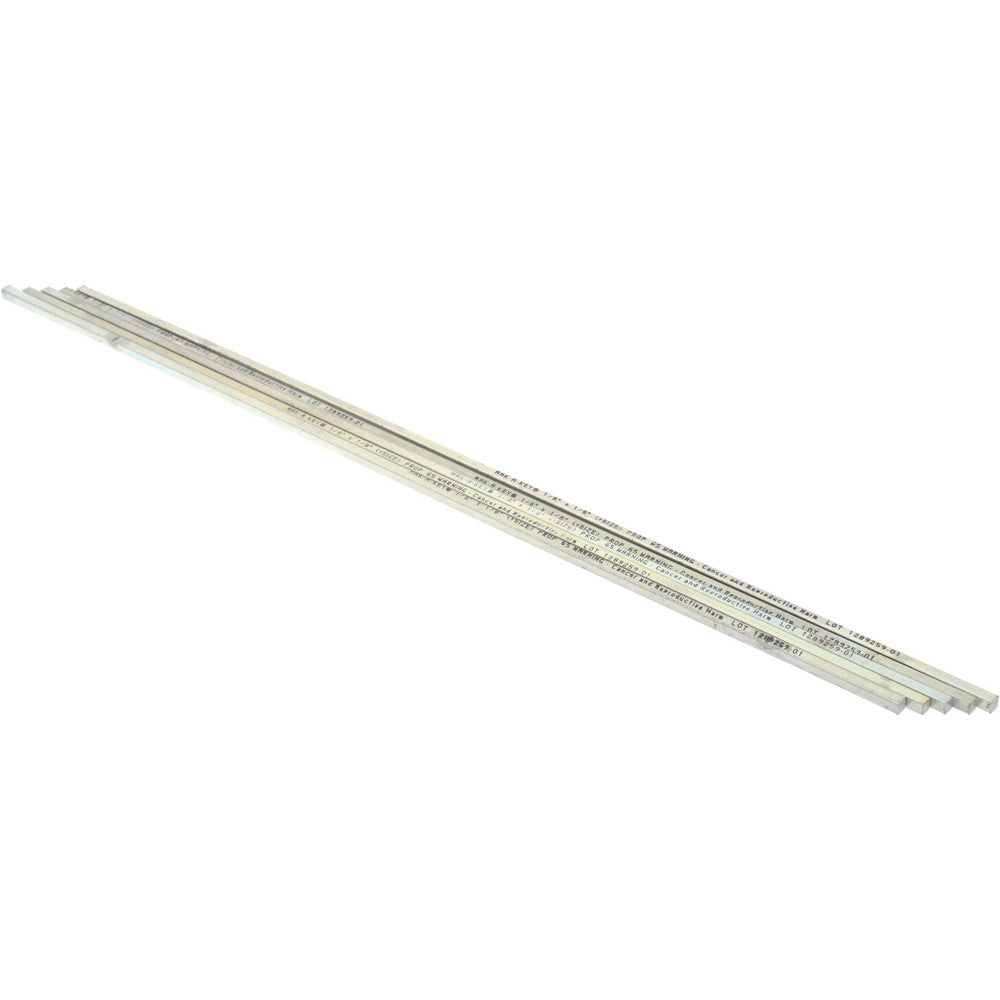 Mak-A-Key C2073612512512 Oversized Key Stock 1/8" High, 1/8" Wide, 12" Long, Steel, Zinc-Plated