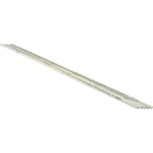 Mak-A-Key C2073612512512 Oversized Key Stock 1/8" High, 1/8" Wide, 12" Long, Steel, Zinc-Plated