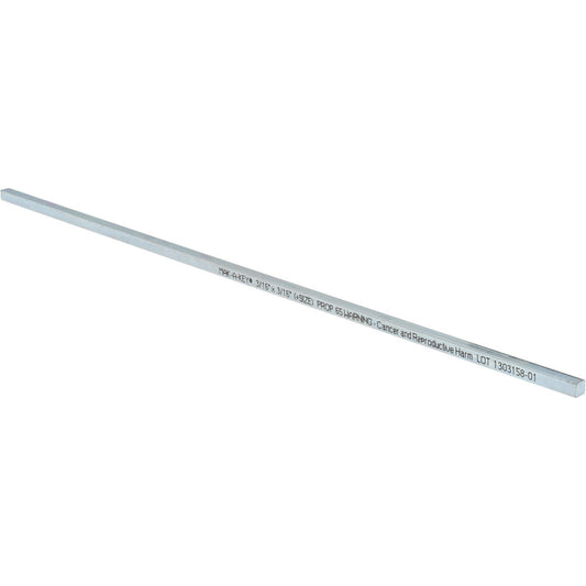 Mak-A-Key C2073618718712 Oversized Key Stock 3/16" High, 3/16" Wide, 12" Long, Steel, Zinc-Plated
