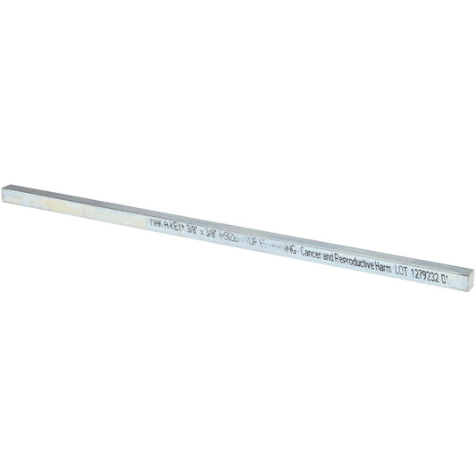 Mak-A-Key C2073637537512 Oversized Key Stock 3/8" High, 3/8" Wide, 12" Long, Steel, Zinc-Plated