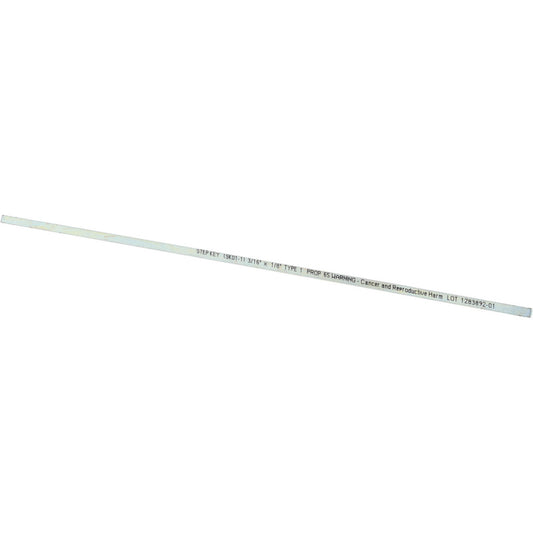 Mak-A-Key SK01-1 Step Key Stock 12" Long, Steel, Zinc-Plated