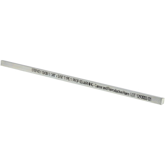 Mak-A-Key SK08-1 Step Key Stock 12" Long, Steel, Zinc-Plated