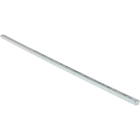 Mak-A-Key SK02-2 Step Key Stock 12" Long, Steel, Zinc-Plated