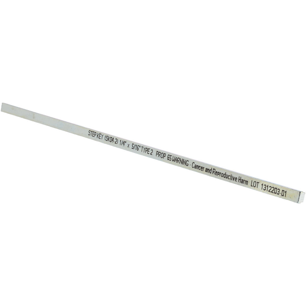 Mak-A-Key SK04-2 Step Key Stock 12" Long, Steel, Zinc-Plated