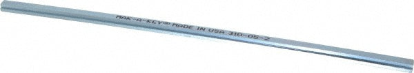 Mak-A-Key SK05-2 Step Key Stock 12" Long, Steel, Zinc-Plated