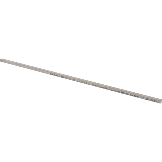 Mak-A-Key 7001870187-12 Undersized Key Stock 12" Long, Stainless Steel