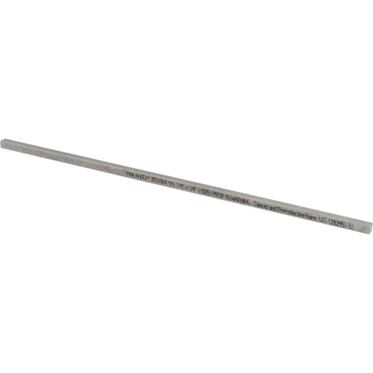 Mak-A-Key 7002500250-12 Undersized Key Stock 12" Long, Stainless Steel