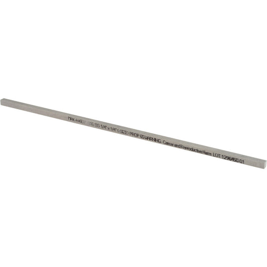Mak-A-Key 8002500250-12 Undersized Key Stock 12" Long, Stainless Steel