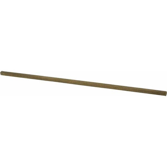 Mak-A-Key 0602500250-12 Oversized Key Stock 1/4" High, 1/4" Wide, 12" Long, Brass