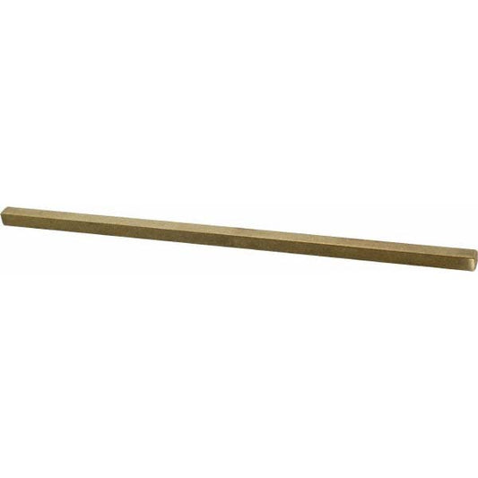 Mak-A-Key 0603750375-12 Oversized Key Stock 3/8" High, 3/8" Wide, 12" Long, Brass