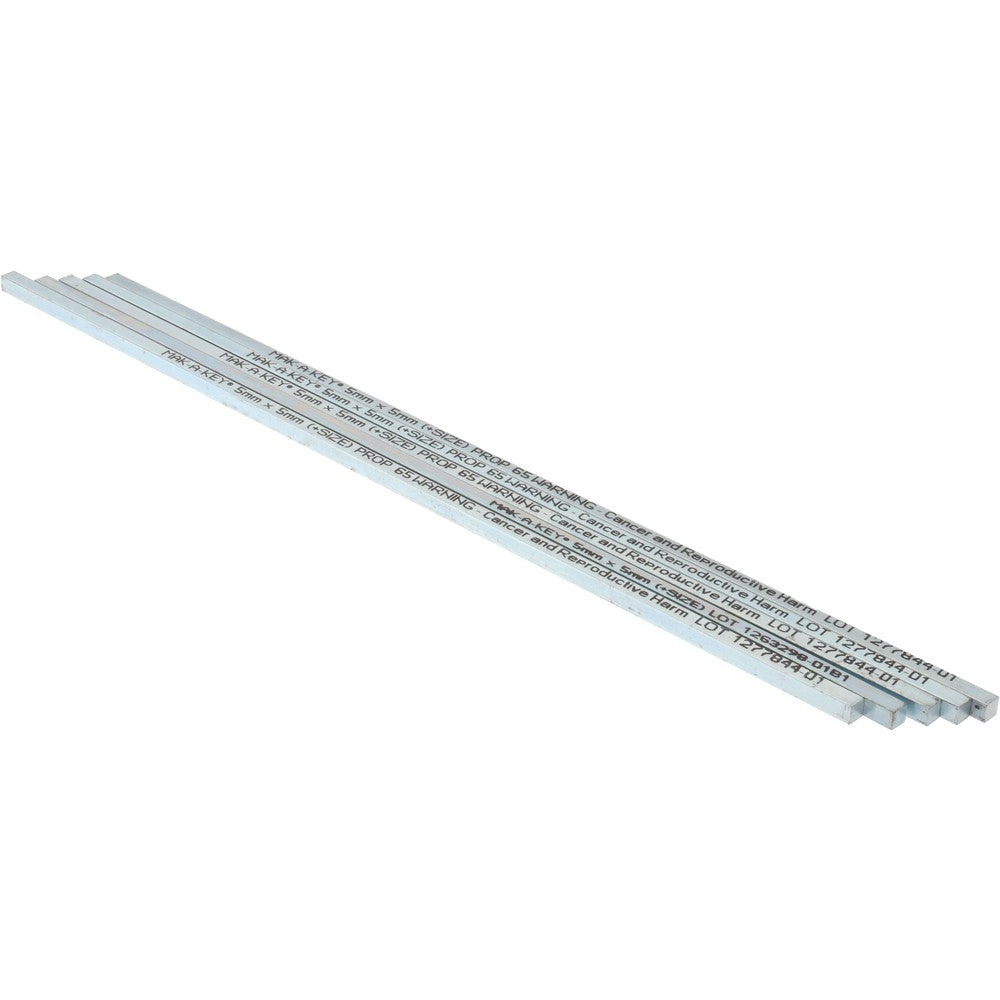 Mak-A-Key C207-360505305 Oversized Key Stock 12" Long, Steel, Zinc-Plated