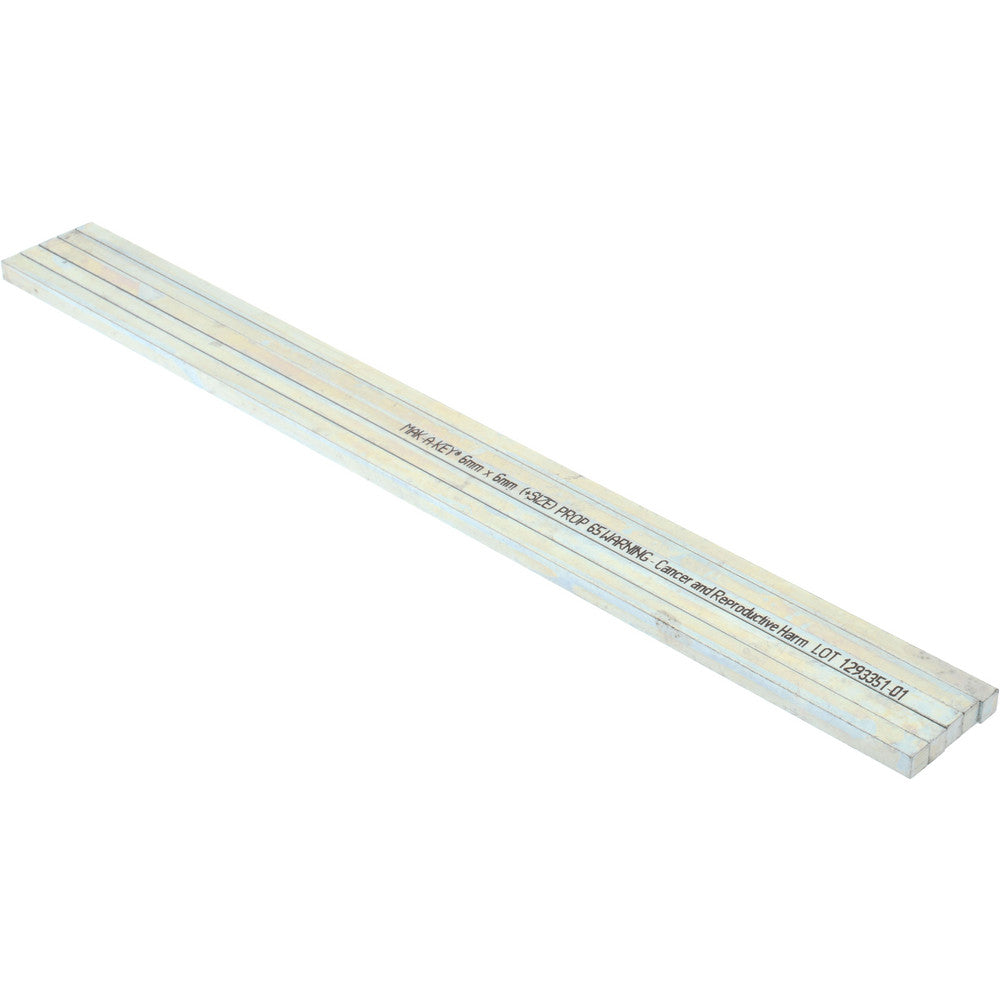 Mak-A-Key C207-360606305 Oversized Key Stock 12" Long, Steel, Zinc-Plated