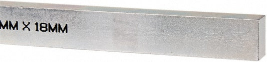 Mak-A-Key C207-361811305 Oversized Key Stock 12" Long, Steel, Zinc-Plated