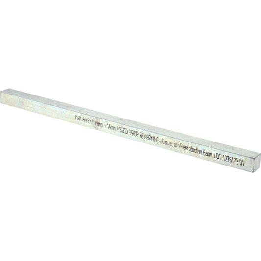 Mak-A-Key C207-361414305 Oversized Key Stock 12" Long, Steel, Zinc-Plated