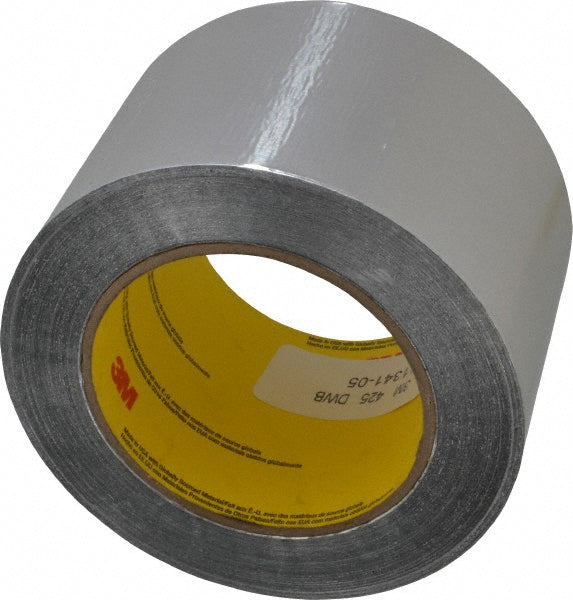 3M 7100053644 Silver Aluminum Foil Tape 3" Wide, 4.6 mil Thick