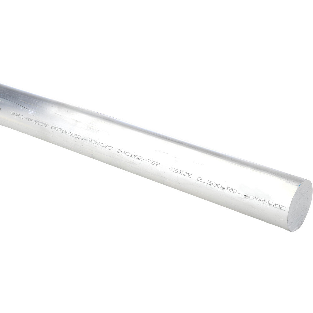 Value Collection ALRD00312 Aluminum Round Rod 2-1/2" Diameter, 6' Long, Alloy 6061-T6