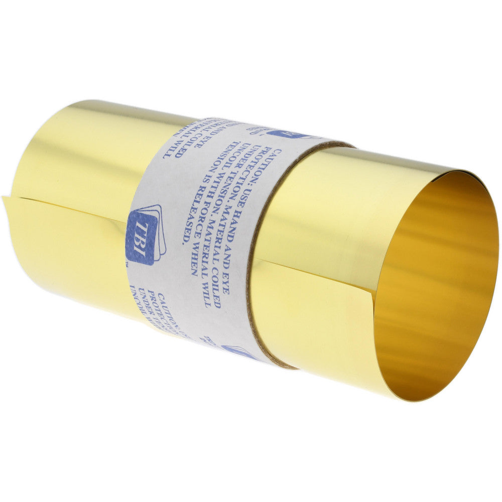 Trinity Brand Industries M-BBN60-2 Shim Stock 0.002'' Thick, 60'' Long, 6" Wide, 260 Alloy Brass