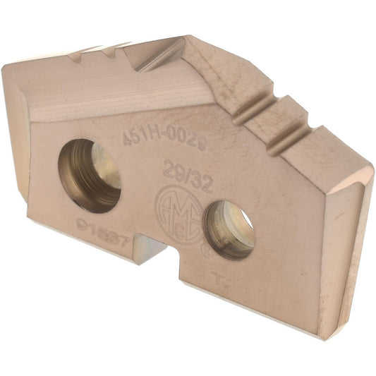 Allied Machine and Engineering 451H-0029 Spade Drill Insert 29/32" Dia, Seat Size 1, Cobalt, 132 deg Point