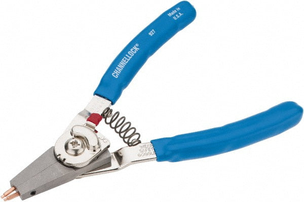 Channellock 927 3/8 to 2" Ring Internal, 1/4 to 2" Ring, External, Combination Retaining Ring Pliers