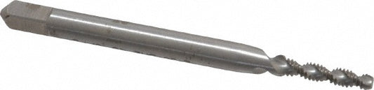 Balax 40002-010 Spiral Flute Tap #2-56, UNC, 2 Flute, Modified Bottoming Chamfer, 2B Class of Fit, Powdered Metal, Bright/Uncoated Finish