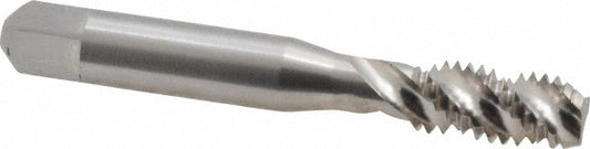 Balax 40123-010 Spiral Flute Tap 3/8-16, UNC, 3 Flute, Modified Bottoming Chamfer, 3B Class of Fit, Powdered Metal, Bright/Uncoated Finish