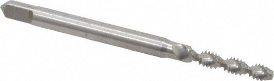 Balax 40026-010 Spiral Flute Tap #4-40, UNC, 2 Flute, Modified Bottoming Chamfer, Powdered Metal, Bright/Uncoated Finish