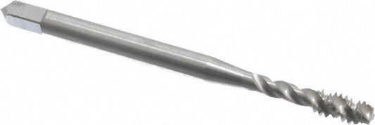 Balax 40045-010 Spiral Flute Tap #6-32, UNC, 3 Flute, Modified Bottoming Chamfer, Powdered Metal, Bright/Uncoated Finish