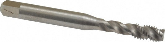 Balax 43055-010 Spiral Flute Tap M6x1, Metric Coarse, 3 Flute, Modified Bottoming Chamfer, 4H Class of Fit, Powdered Metal, Bright/Uncoated Finish