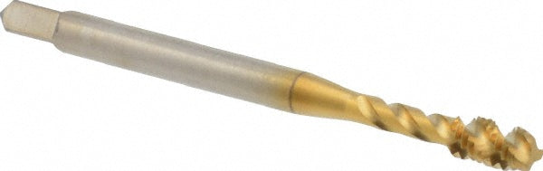 Balax 44022-01T #4-40 UNC, 3 Flute, 45&deg Helix, Modified Bottoming Chamfer, TiN Finish, Spiral Flute STI Tap