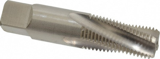 Balax 59930-000 1/4-18 NPT, 15&deg Helix, 4 Flutes, Bottoming Chamfer, Bright Finish, Cobalt, Spiral Flute Pipe Tap