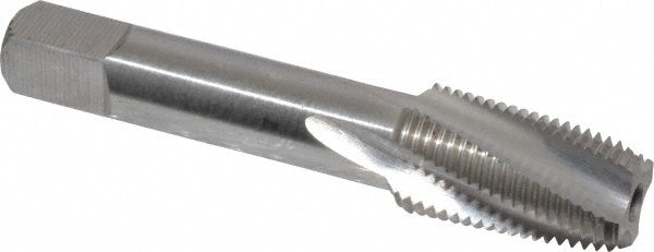 Balax 59910-000 1/8-27 NPT, 15&deg Helix, 4 Flutes, Bottoming Chamfer, Bright Finish, Cobalt, Spiral Flute Pipe Tap