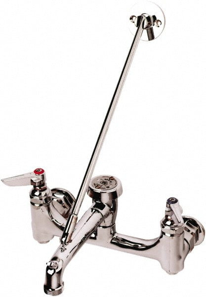 T&S Brass B-0665-BSTP Standard with Hose Thread, 2 Way Design, Wall Mount, Laundry Faucet