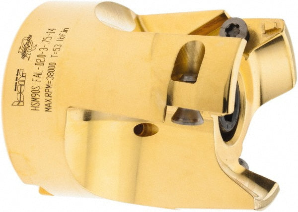 Iscar 3105783 2" Cut Dia, 3/4" Arbor Hole Dia, 0.4" Max Depth, Indexable Square-Shoulder Face Mill