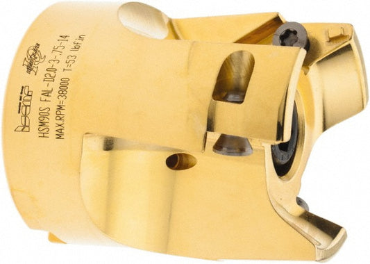 Iscar 3105783 2" Cut Dia, 3/4" Arbor Hole Dia, 0.4" Max Depth, Indexable Square-Shoulder Face Mill