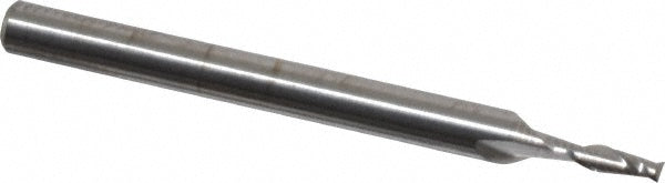 Kyocera SGS Precision Tools 30307 Square End Mill 1/16" Dia, 3/16" LOC, 2 Flute, Solid Carbide