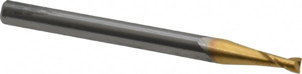 Kyocera SGS Precision Tools 39309 Square End Mill 5/64" Dia, 3/16" LOC, 2 Flute, Solid Carbide