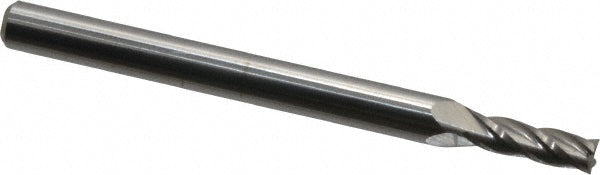 Kyocera SGS Precision Tools 30111 Square End Mill 3/32" Dia, 9/32" LOC, 4 Flute, Solid Carbide