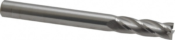 Kyocera SGS Precision Tools 30131 Square End Mill 1/4" Dia, 3/4" LOC, 4 Flute, Solid Carbide