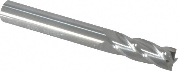 Kyocera SGS Precision Tools 30139 Square End Mill 5/16" Dia, 13/16" LOC, 4 Flute, Solid Carbide