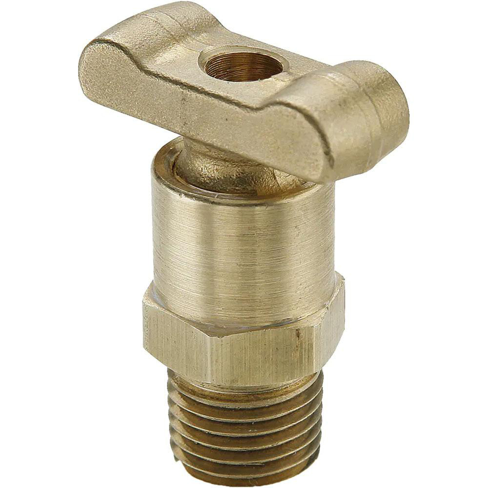 Parker DC603-2 1/8" Pipe, Male Pipe Drain Cock & Shutoff Valve