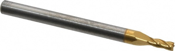Kyocera SGS Precision Tools 39109 Square End Mill 5/64" Dia, 3/16" LOC, 4 Flute, Solid Carbide