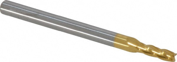 Kyocera SGS Precision Tools 39111 Square End Mill 3/32" Dia, 9/32" LOC, 4 Flute, Solid Carbide