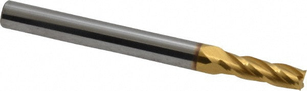 Kyocera SGS Precision Tools 39119 Square End Mill 5/32" Dia, 1/2" LOC, 4 Flute, Solid Carbide